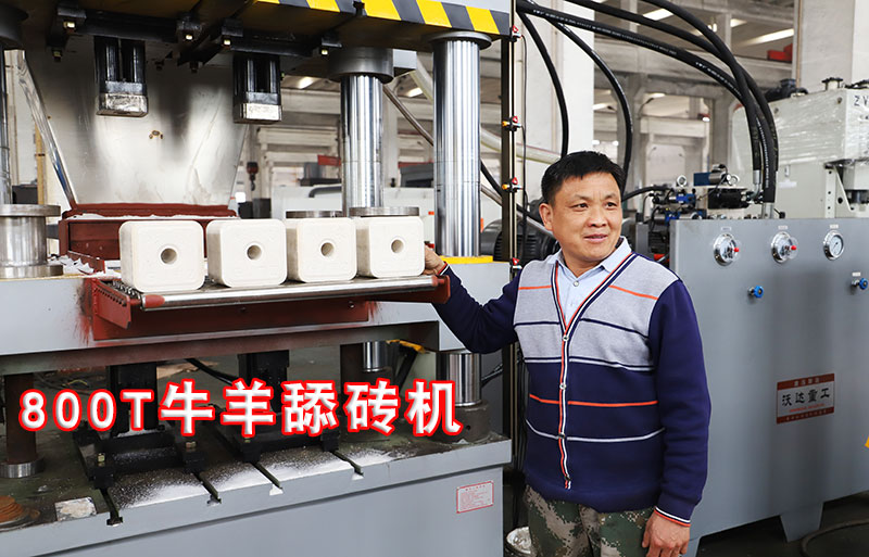 800噸粉末(mo)成型牛羊(yáng)舔磚鹽磚(zhuan)機